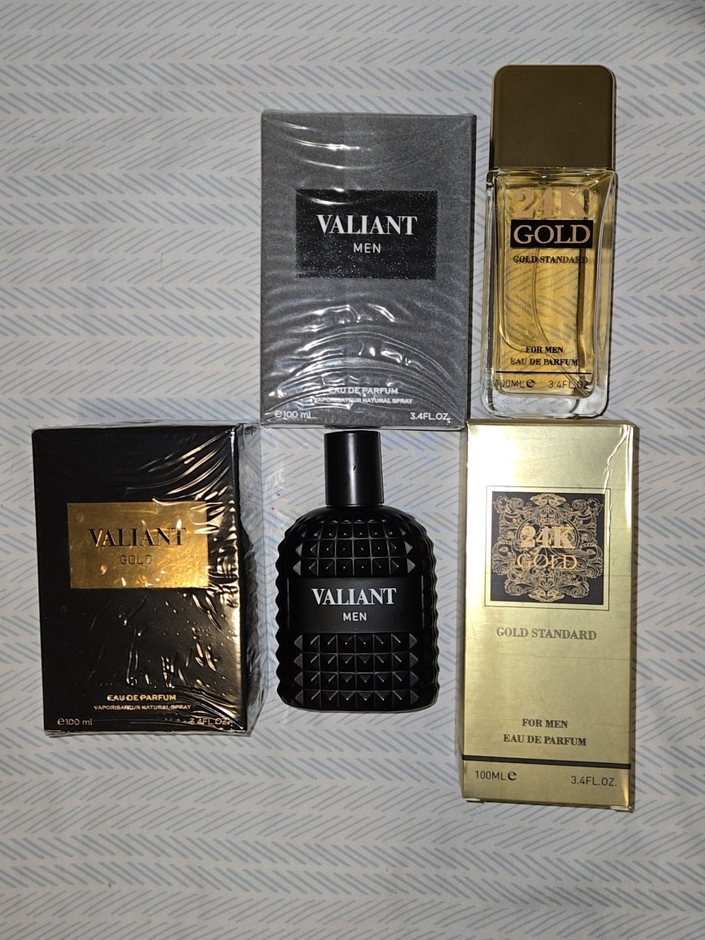 Valia Men Eau de Parfum — Black and Gold